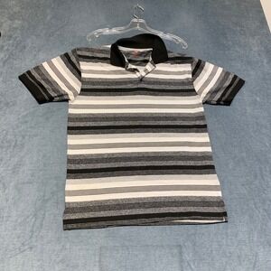 Red Rhino Polo Shirt Mens Large Gray Black Golf Tennis Performance Sportswear
